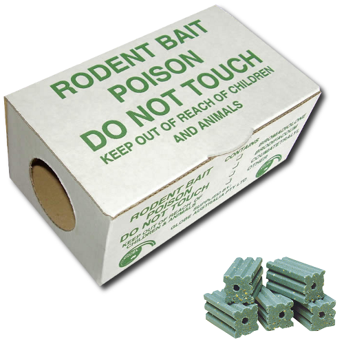 Rodent Bait Box, Cardboard, Keeps Bait Safe